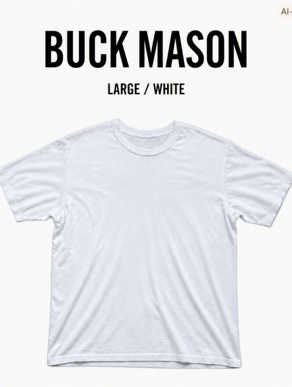 NWOT Buck Mason Tee Large White 100% Cotton Made in USA Minimalist